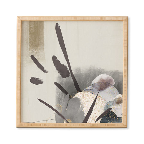 Sheila Wenzel-Ganny Serene Floral Abstract Framed Wall Art