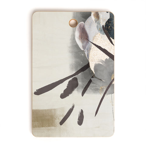 Sheila Wenzel-Ganny Serene Floral Abstract Cutting Board Rectangle