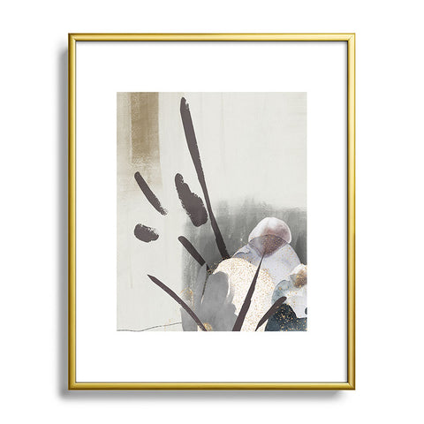 Sheila Wenzel-Ganny Serene Floral Abstract Metal Framed Art Print