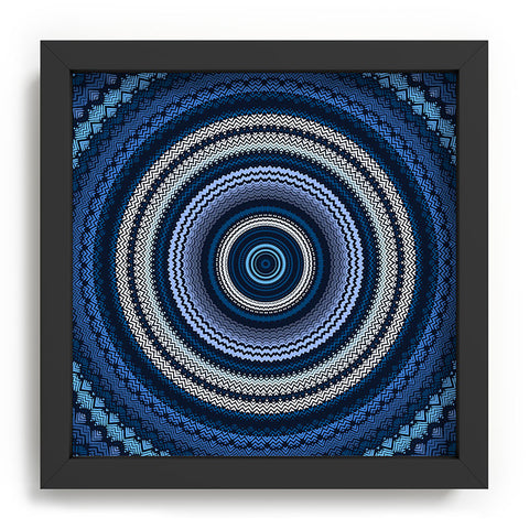Sheila Wenzel-Ganny Shades of Blue Mandala Recessed Framing Square