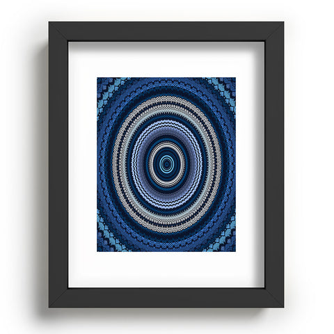 Sheila Wenzel-Ganny Shades of Blue Mandala Recessed Framing Rectangle