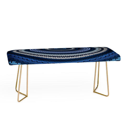 Sheila Wenzel-Ganny Shades of Blue Mandala Bench