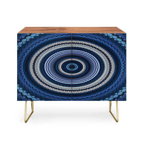 Sheila Wenzel-Ganny Shades of Blue Mandala Credenza