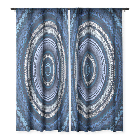 Sheila Wenzel-Ganny Shades of Blue Mandala Sheer Non Repeat