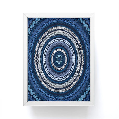 Sheila Wenzel-Ganny Shades of Blue Mandala Framed Mini Art Print