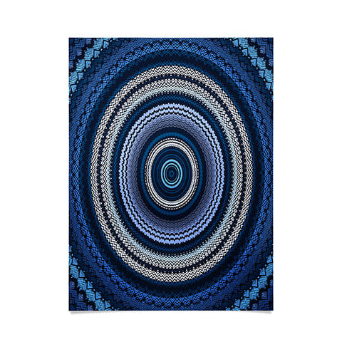 Sheila Wenzel-Ganny Shades of Blue Mandala Poster