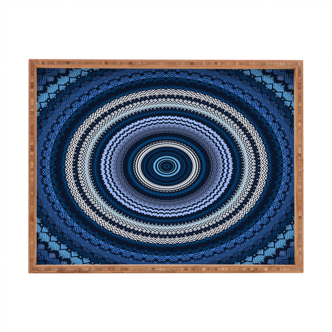 Sheila Wenzel-Ganny Shades of Blue Mandala Rectangular Tray