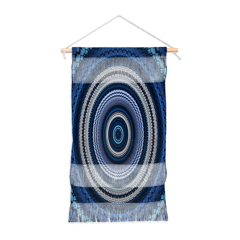 Sheila Wenzel-Ganny Shades of Blue Mandala Wall Hanging Portrait