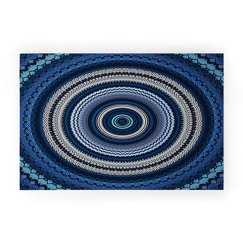 Sheila Wenzel-Ganny Shades of Blue Mandala Welcome Mat