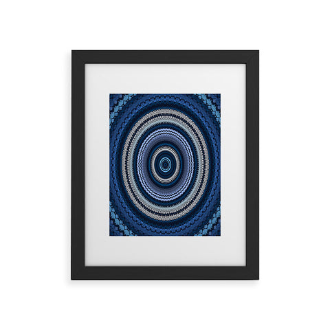 Sheila Wenzel-Ganny Shades of Blue Mandala Framed Art Print