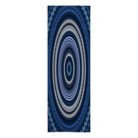 Sheila Wenzel-Ganny Shades of Blue Mandala Yoga Towel