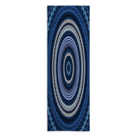Sheila Wenzel-Ganny Shades of Blue Mandala Yoga Towel