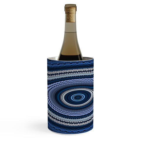 Sheila Wenzel-Ganny Shades of Blue Mandala Wine Chiller