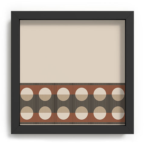 Sheila Wenzel-Ganny Sienna Minimalist Dot Stripes Recessed Framing Square
