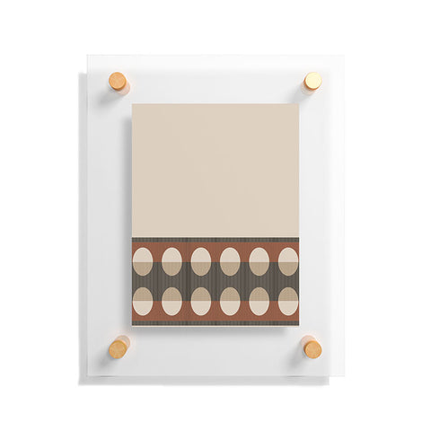 Sheila Wenzel-Ganny Sienna Minimalist Dot Stripes Floating Acrylic Print