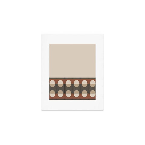 Sheila Wenzel-Ganny Sienna Minimalist Dot Stripes Art Print
