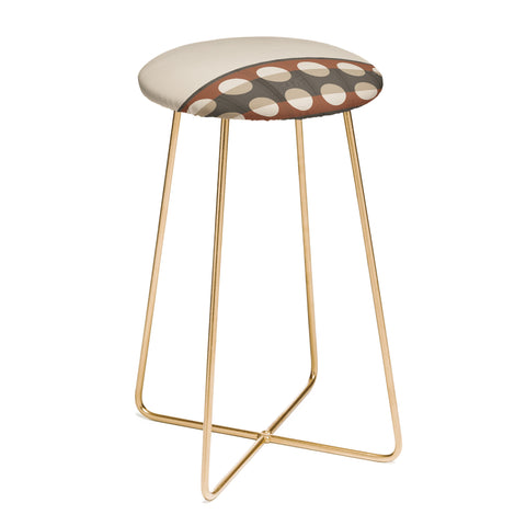 Sheila Wenzel-Ganny Sienna Minimalist Dot Stripes Counter Stool