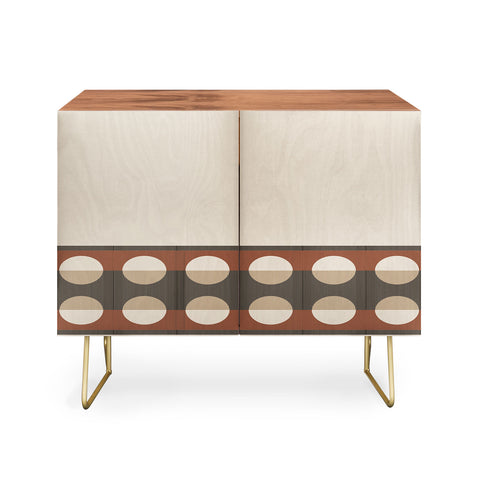 Sheila Wenzel-Ganny Sienna Minimalist Dot Stripes Credenza