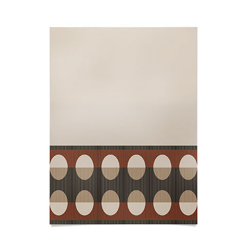 Sheila Wenzel-Ganny Sienna Minimalist Dot Stripes Poster