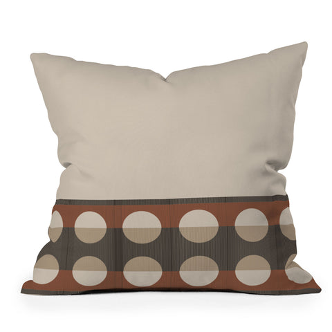 Sheila Wenzel-Ganny Sienna Minimalist Dot Stripes Throw Pillow