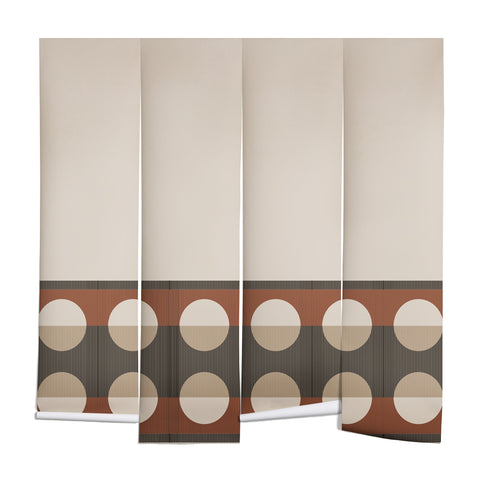Sheila Wenzel-Ganny Sienna Minimalist Dot Stripes Wall Mural