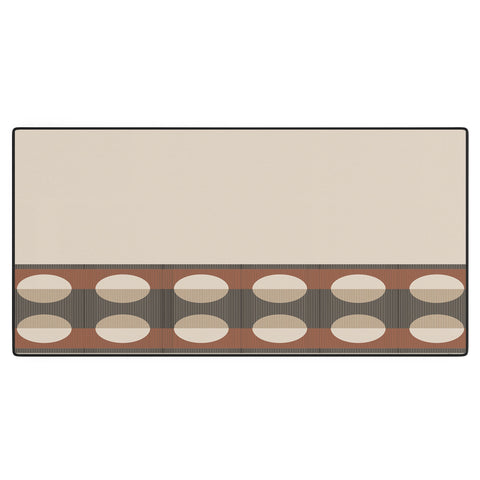 Sheila Wenzel-Ganny Sienna Minimalist Dot Stripes Desk Mat