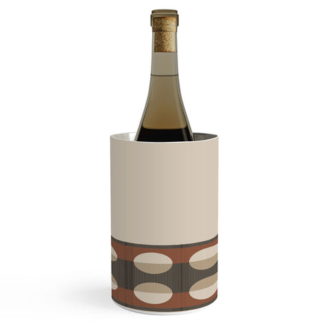 Sheila Wenzel-Ganny Sienna Minimalist Dot Stripes Wine Chiller