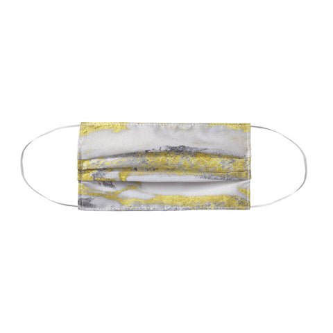 Sheila Wenzel-Ganny Silver and Gold Marble Design Face Mask