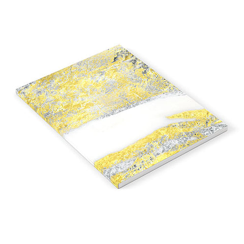 Sheila Wenzel-Ganny Silver and Gold Marble Design Notebook