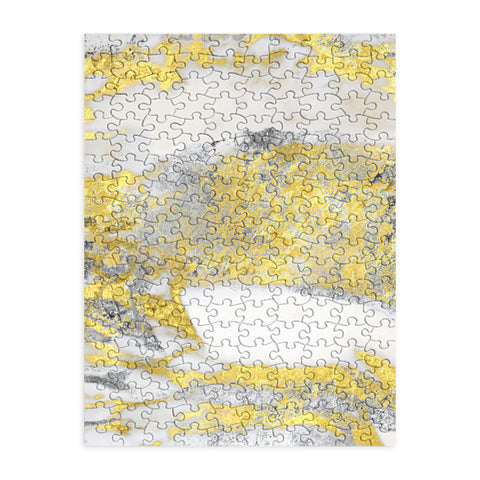 Sheila Wenzel-Ganny Silver and Gold Marble Design Puzzle