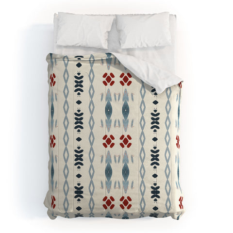 Sheila Wenzel-Ganny Simple Blue Tribal Comforter