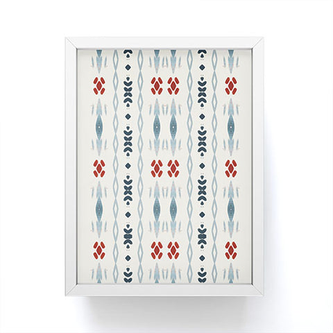 Sheila Wenzel-Ganny Simple Blue Tribal Framed Mini Art Print
