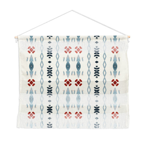 Sheila Wenzel-Ganny Simple Blue Tribal Wall Hanging Landscape