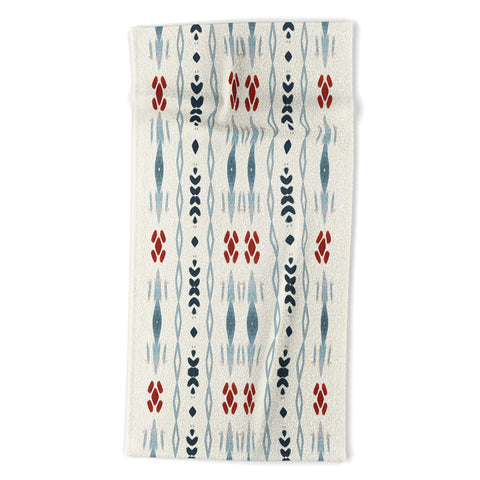 Sheila Wenzel-Ganny Simple Blue Tribal Beach Towel