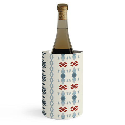 Sheila Wenzel-Ganny Simple Blue Tribal Wine Chiller