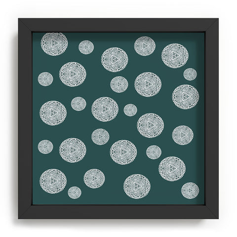 Sheila Wenzel-Ganny Snowflake Polka Dots Recessed Framing Square
