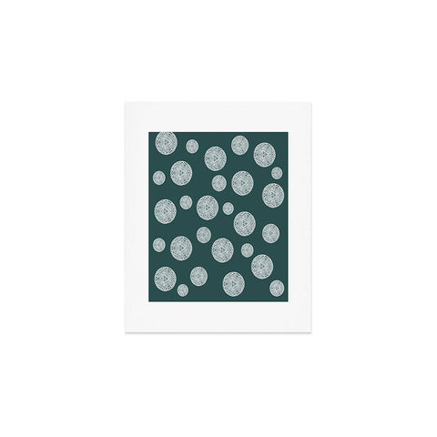 Sheila Wenzel-Ganny Snowflake Polka Dots Art Print