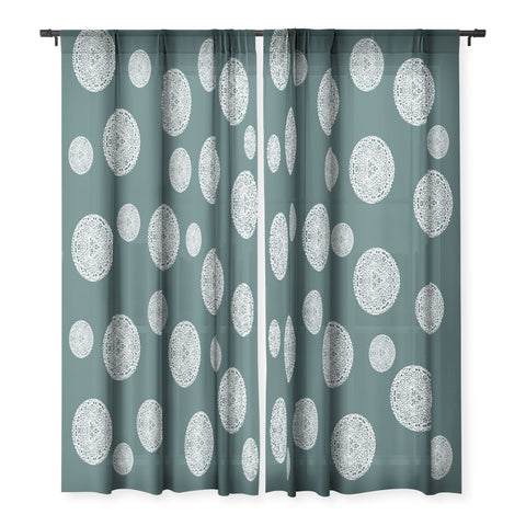 Sheila Wenzel-Ganny Snowflake Polka Dots Sheer Non Repeat