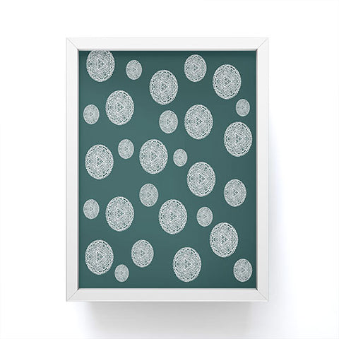 Sheila Wenzel-Ganny Snowflake Polka Dots Framed Mini Art Print