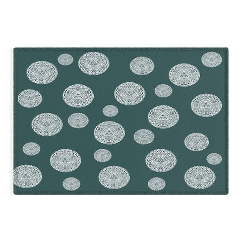 Sheila Wenzel-Ganny Snowflake Polka Dots Outdoor Rug