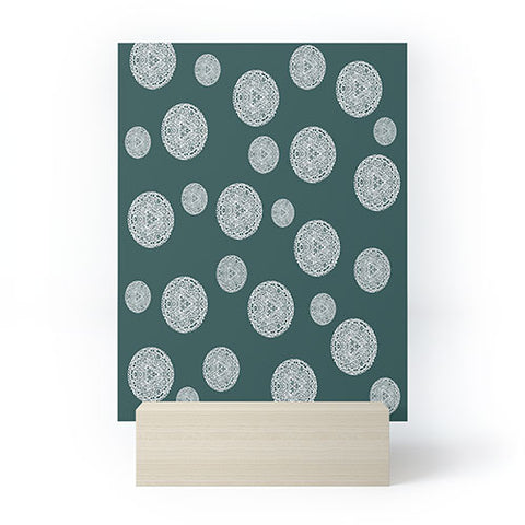 Sheila Wenzel-Ganny Snowflake Polka Dots Mini Art Print