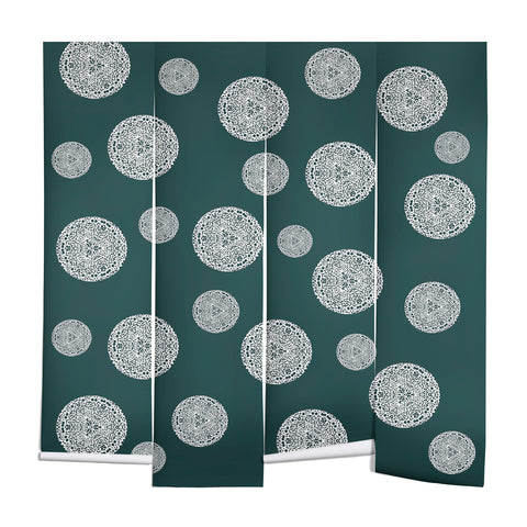 Sheila Wenzel-Ganny Snowflake Polka Dots Wall Mural