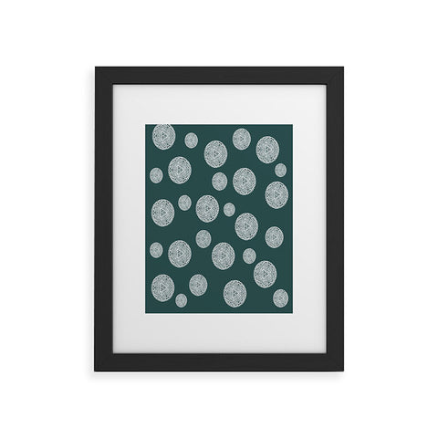 Sheila Wenzel-Ganny Snowflake Polka Dots Framed Art Print