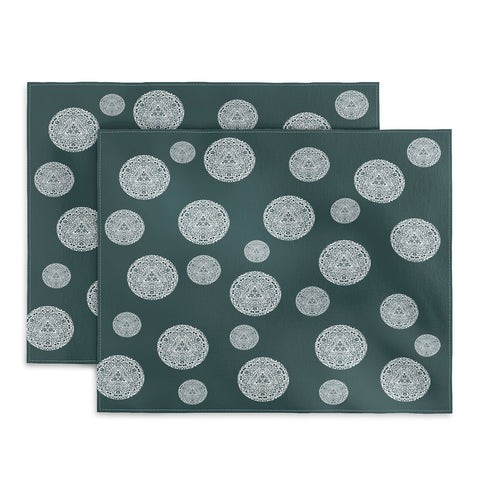 Sheila Wenzel-Ganny Snowflake Polka Dots Placemat
