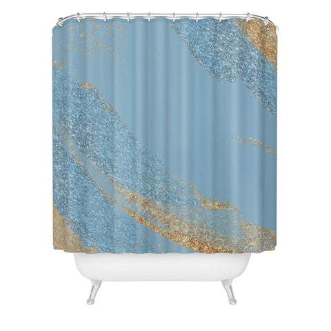 Sheila Wenzel-Ganny Something Blue Shower Curtain