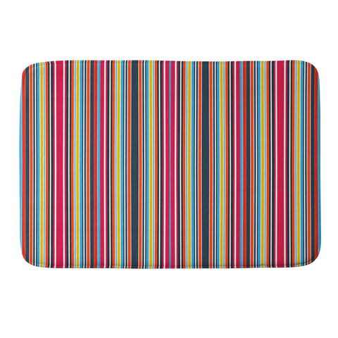Sheila Wenzel-Ganny Sporty Stripes Memory Foam Bath Mat