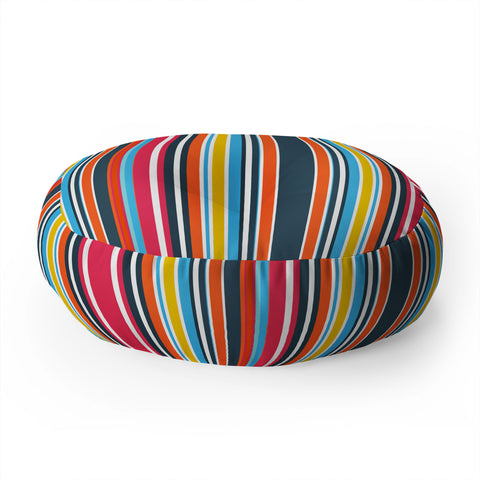 Sheila Wenzel-Ganny Sporty Stripes Floor Pillow Round