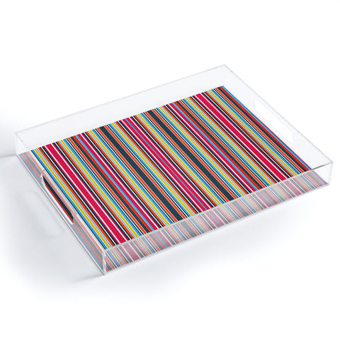 Sheila Wenzel-Ganny Sporty Stripes Acrylic Tray