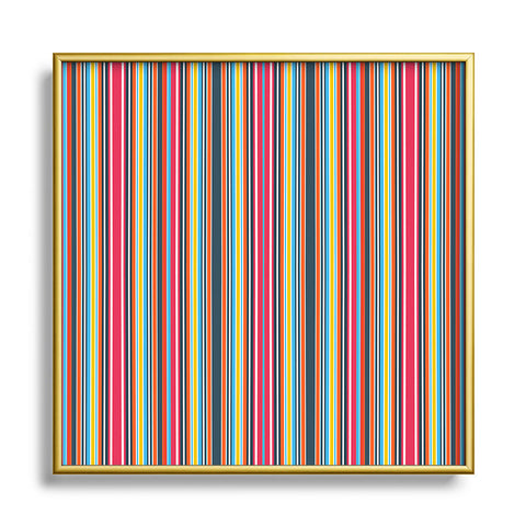 Sheila Wenzel-Ganny Sporty Stripes Metal Square Framed Art Print