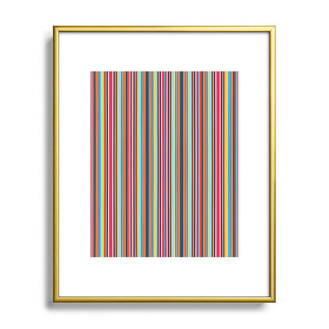 Sheila Wenzel-Ganny Sporty Stripes Metal Framed Art Print